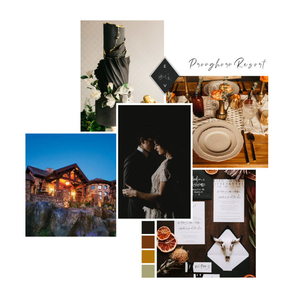 Pronghorn Resort Wedding Venue Mood Board Inspiration