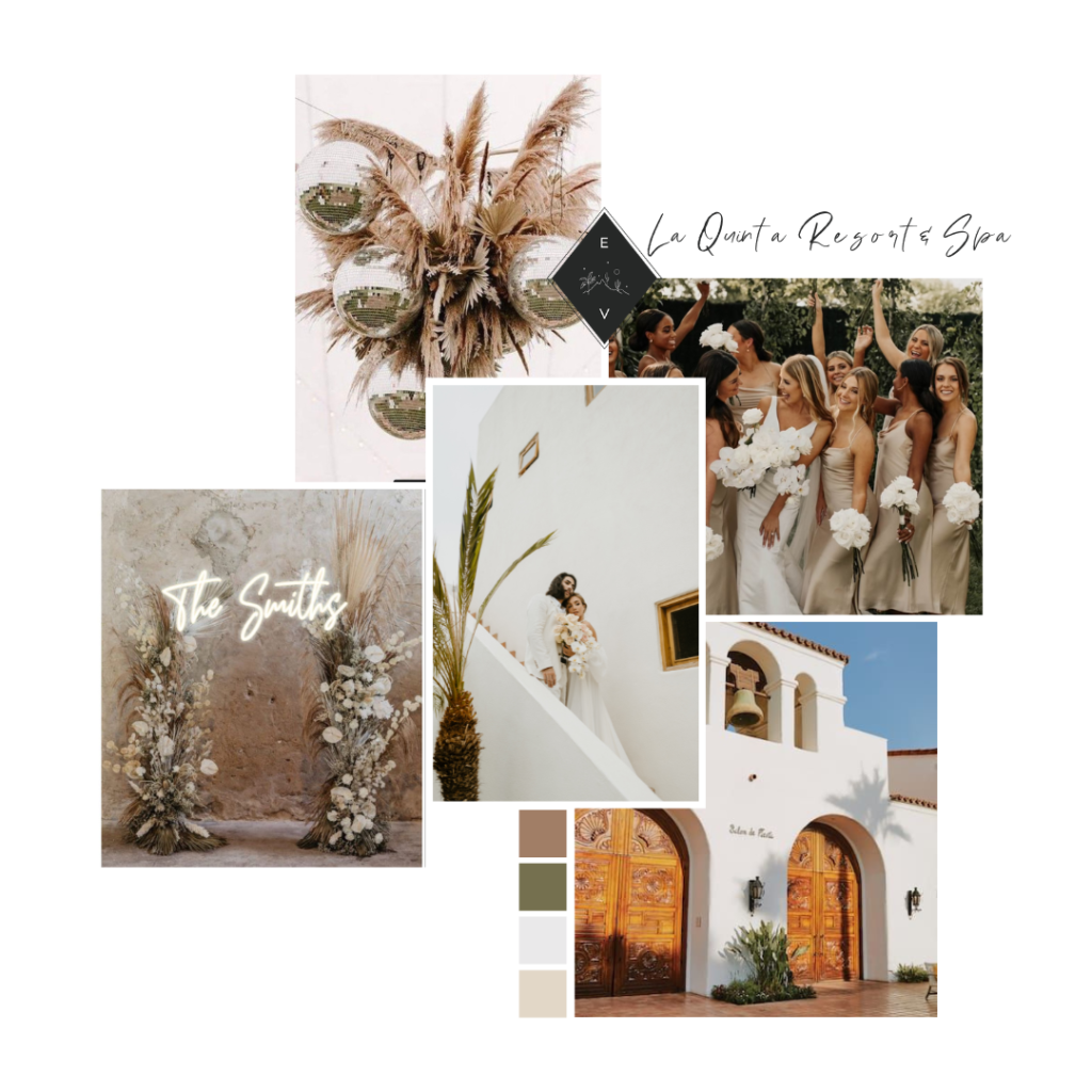 La Quinta Resort Wedding Mood Board and Inspiration